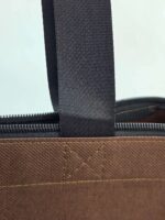 Сумка шоппер коричневая на молнии — изображение 7